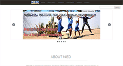 Desktop Screenshot of nied.edu.na