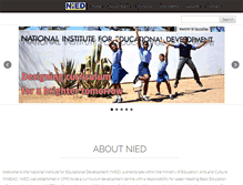 Tablet Screenshot of nied.edu.na
